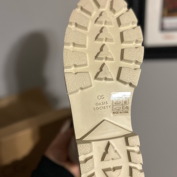 New Kennedy Cognac Suede Look Shearling  Trim  Hiker Boots various sizes - Picture 2 of 9